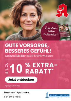 Entdecke - Jetzt online Rabatte, Gewinnspiele, Gesundheitstipps und vieles mehr entdecken gültig ab dem 29.08.2025