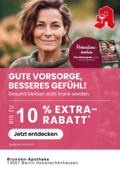 Entdecke - Jetzt online Rabatte, Gewinnspiele, Gesundheitstipps und vieles mehr entdecken gültig ab dem 29.08.2025