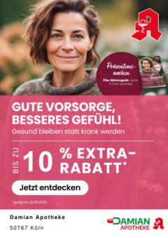 Entdecke - Jetzt online Rabatte, Gewinnspiele, Gesundheitstipps und vieles mehr entdecken gültig ab dem 29.08.2025