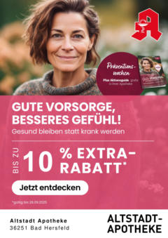 Entdecke - Jetzt online Rabatte, Gewinnspiele, Gesundheitstipps und vieles mehr entdecken gültig ab dem 29.08.2025