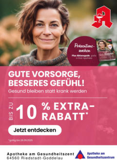 Entdecke - Jetzt online Rabatte, Gewinnspiele, Gesundheitstipps und vieles mehr entdecken gültig ab dem 29.08.2025