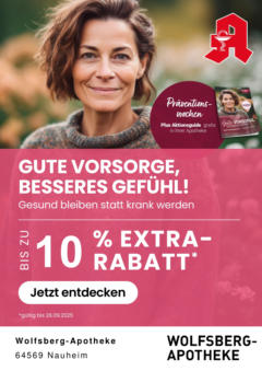 Entdecke - Jetzt online Rabatte, Gewinnspiele, Gesundheitstipps und vieles mehr entdecken ab 29.08.2025 gültig