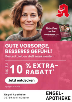 Entdecke - Jetzt online Rabatte, Gewinnspiele, Gesundheitstipps und vieles mehr entdecken ab 29.08.2025 gültig