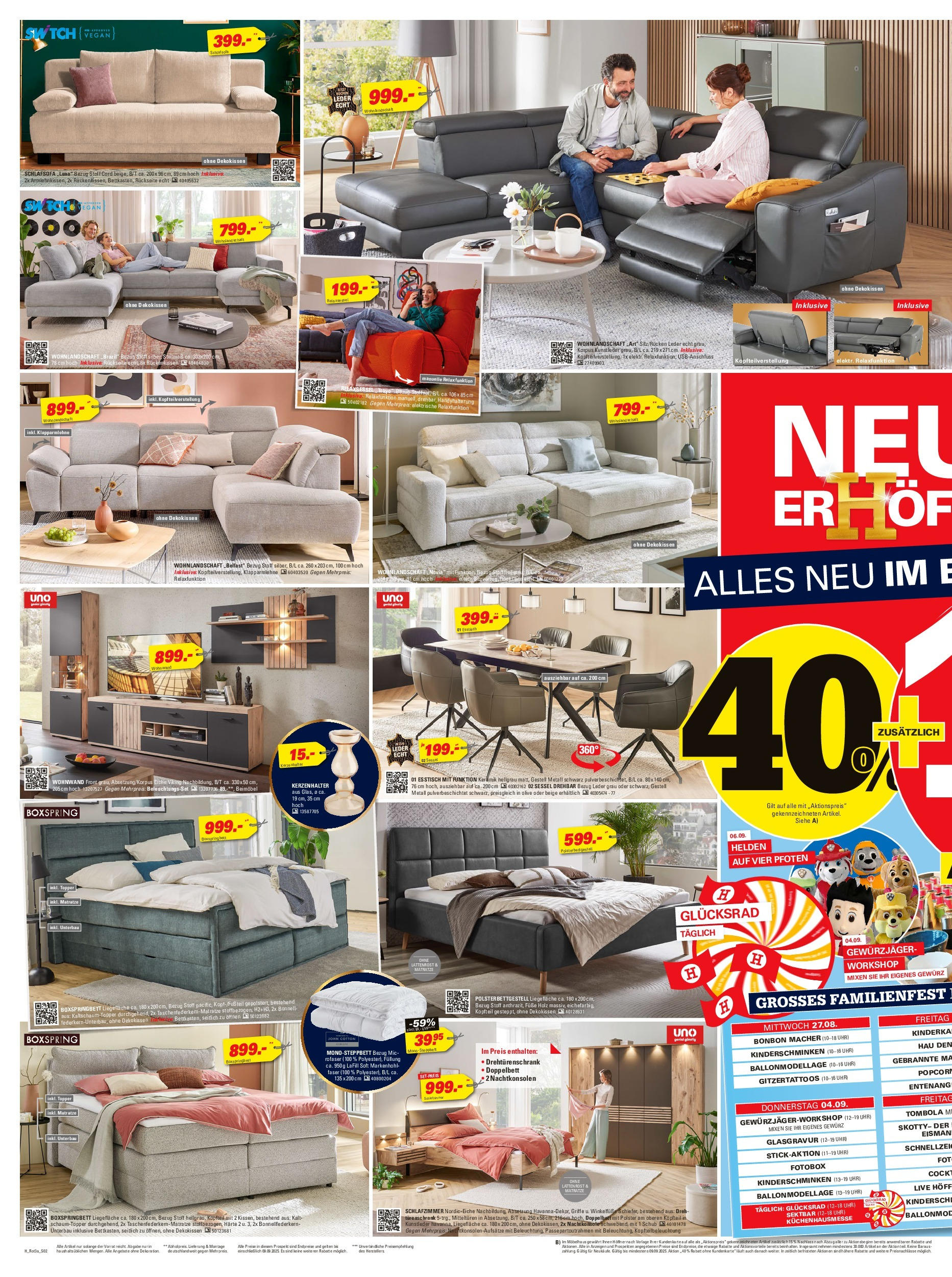 Höffner - Höffner: Neuss ErHöffnung! (ab 28.08.2025) zum Blättern | Seite: 2 | Produkte: Sessel, Drehtürenschrank, Topper, Uhr Höffner - Höffner: Neuss ErHöffnung! (ab 28.08.2025) zum Blättern | Seite: 2 | Produkte: Sessel, Drehtürenschrank, Topper, Uhr