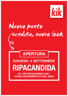 Anteprima del volantino KiK - KiK volantino fino al 07.09.2025 valido a partire dal 31.08.2025