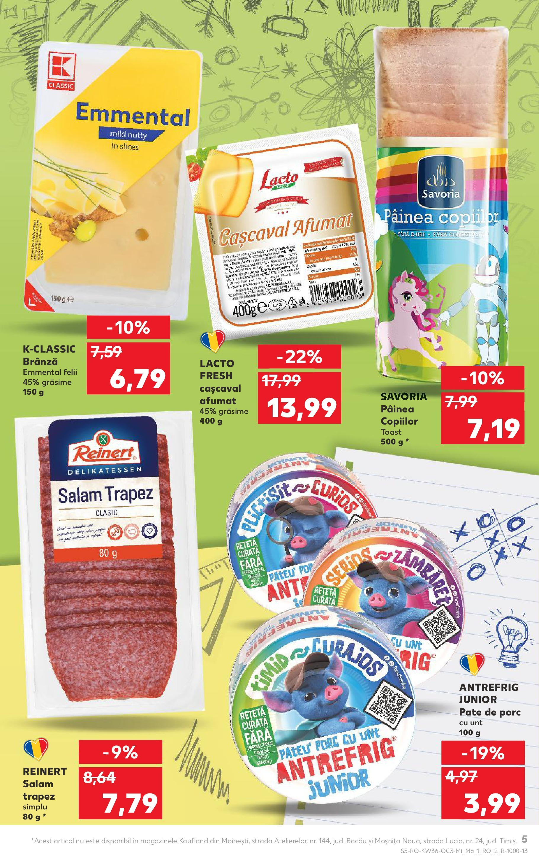 Catalog Kaufland - Deva 03.09.2025 - Revista si Oferta | Pagină: 5 | Produse: Pară, Cașcaval, Unt, Salam