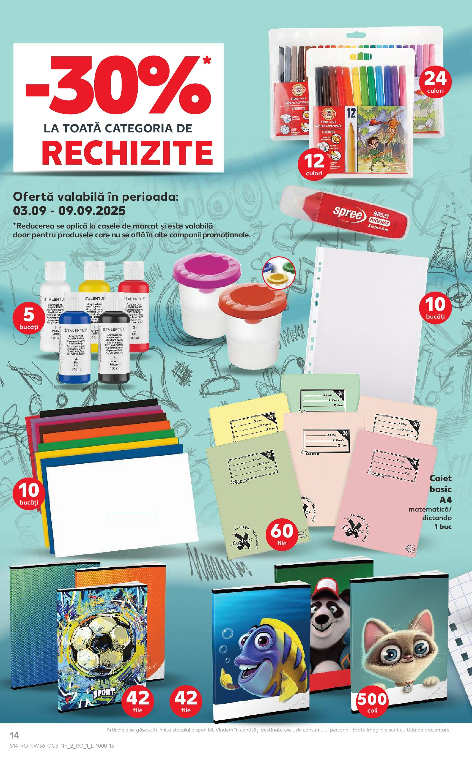 Catalog Kaufland - Deva 03.09.2025 - Revista si Oferta | Pagină: 14 | Produse: Notebook, Pahare
