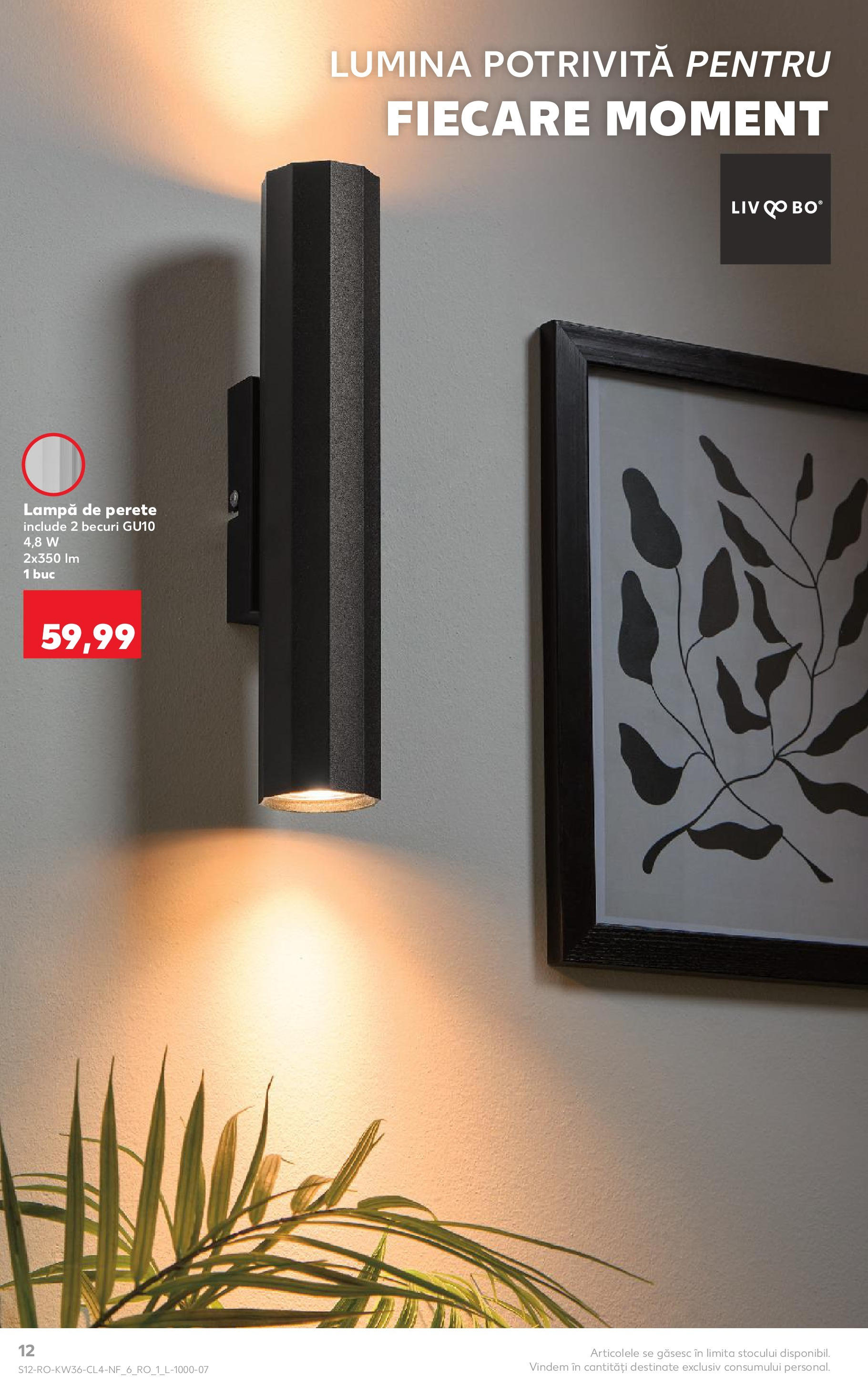 Catalog Kaufland - Galați 03.09.2025 - Revista si Oferta | Pagină: 12 | Produse: Tavuk suyu, Lampă