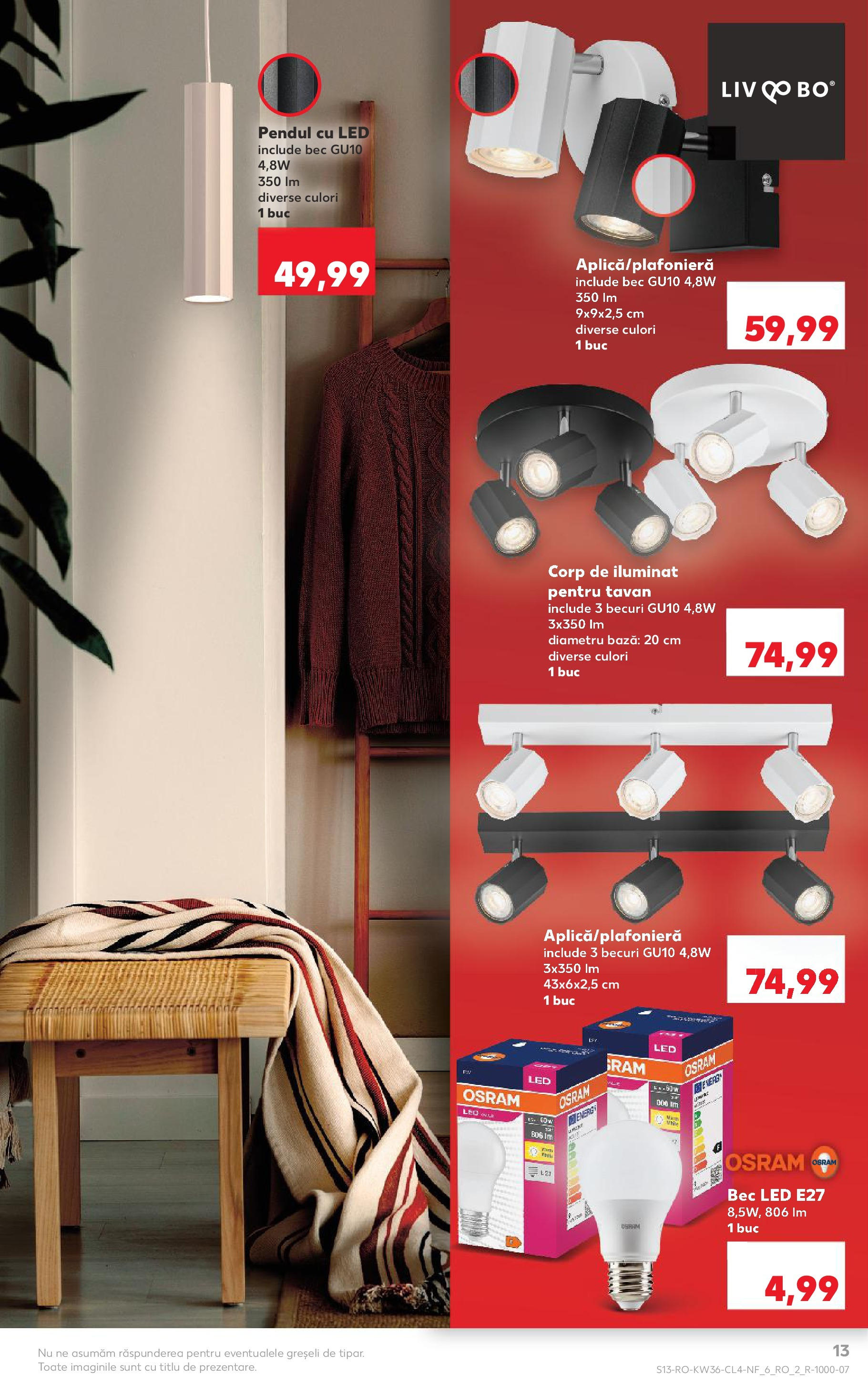 Catalog Kaufland - Galați 03.09.2025 - Revista si Oferta | Pagină: 13 | Produse: Bec, Babak