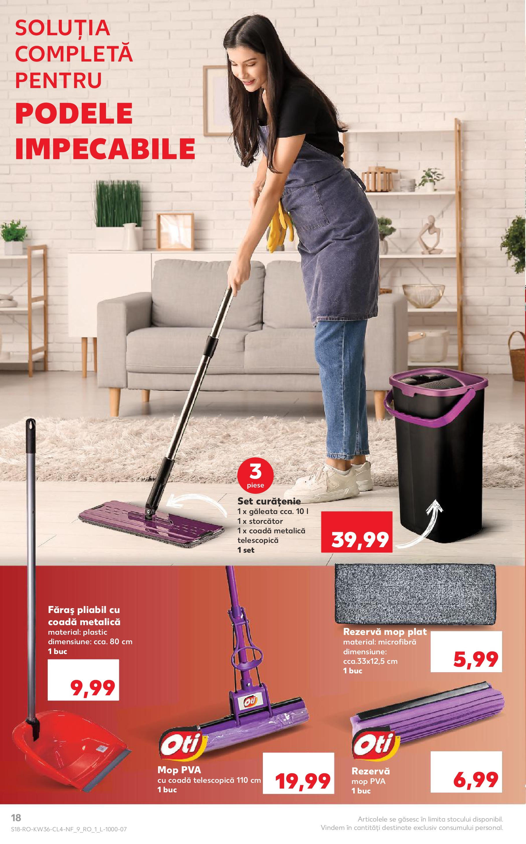 Catalog Kaufland - Galați 03.09.2025 - Revista si Oferta | Pagină: 18 | Produse: Storcător, Mop