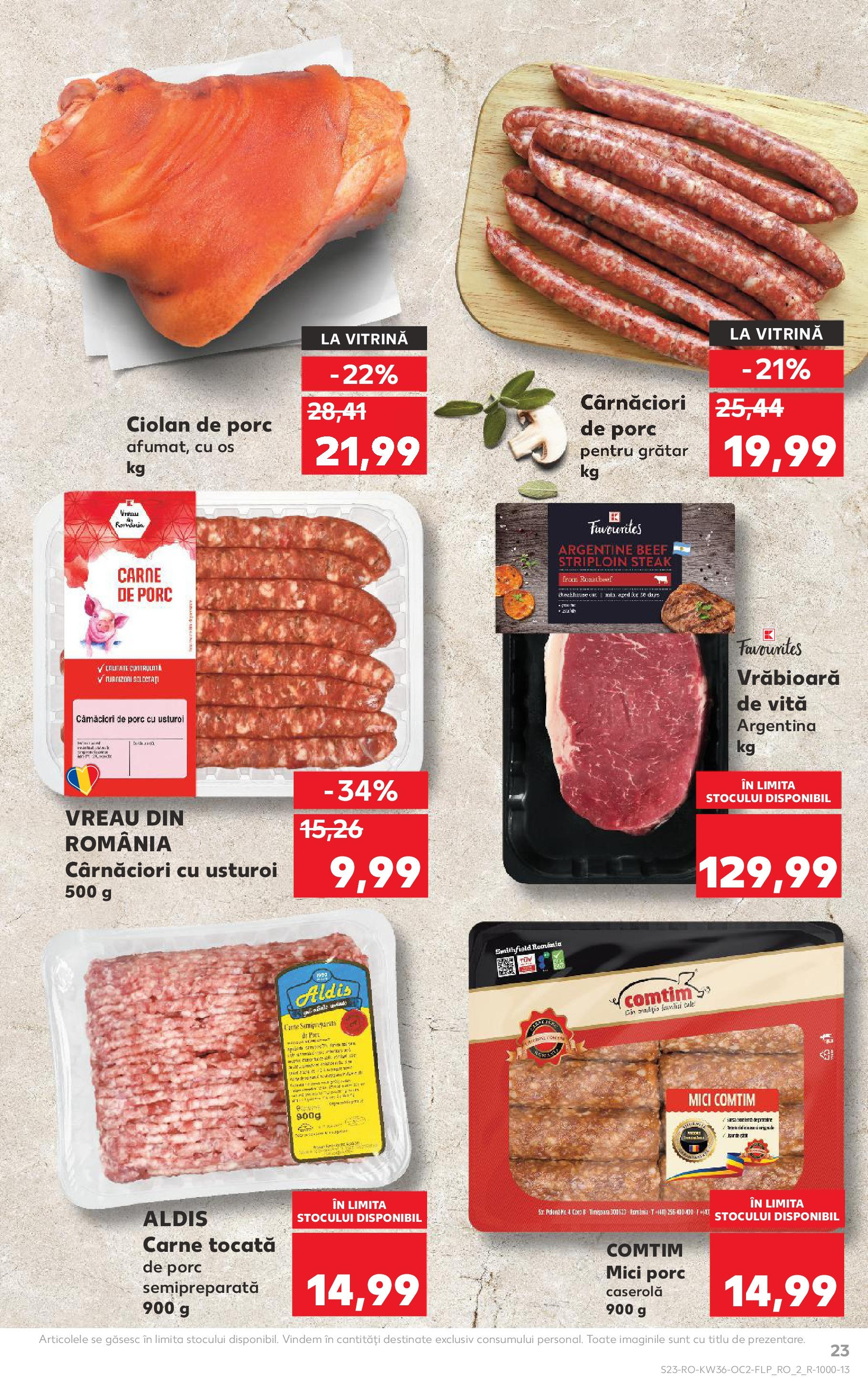 Catalog Kaufland - Bârlad 03.09.2025 - Revista si Oferta | Pagină: 23 | Produse: Grătar, Mici, Carne tocată, Usturoi