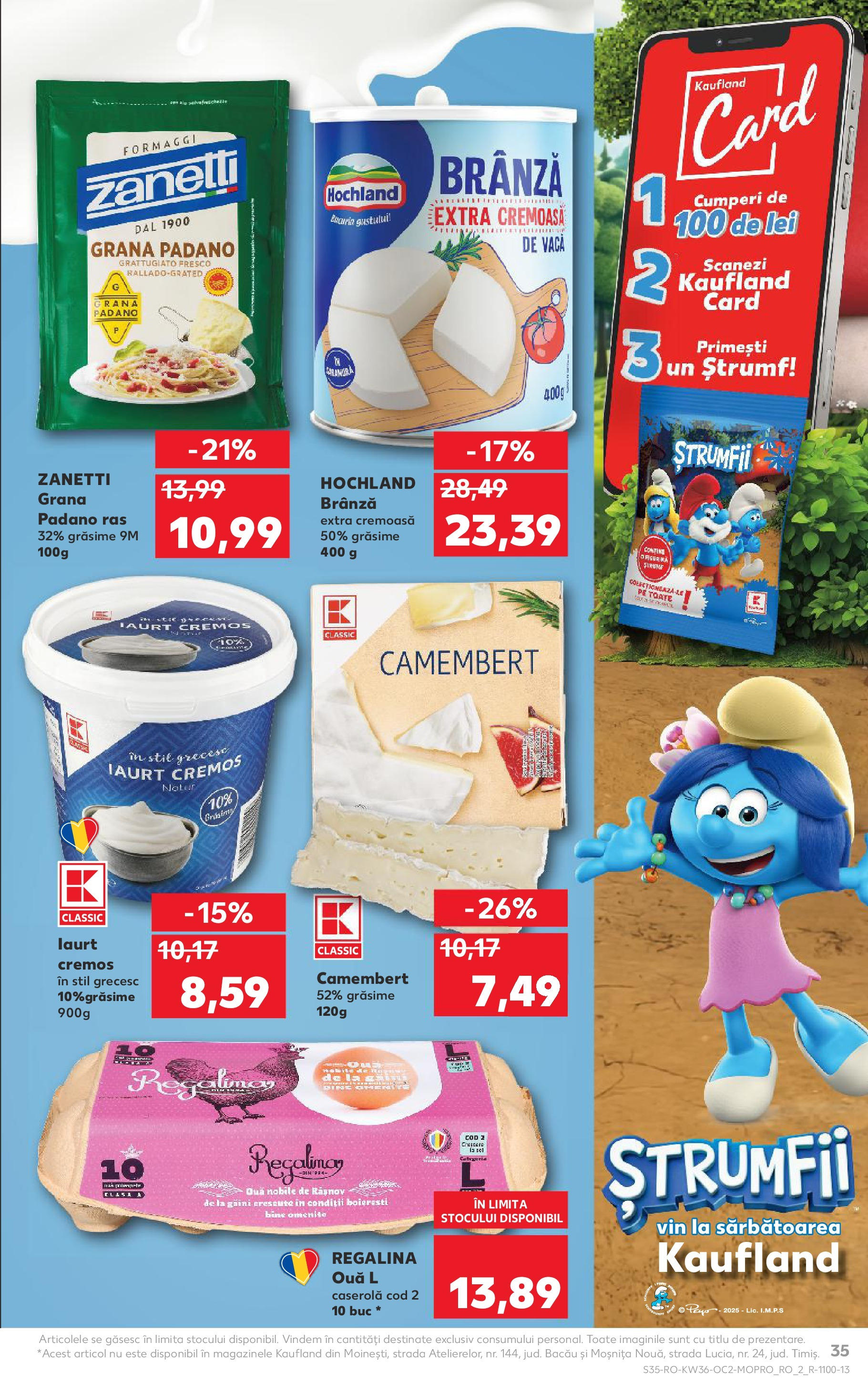 Catalog Kaufland - Bârlad 03.09.2025 - Revista si Oferta | Pagină: 35 | Produse: Brânză, Iaurt, Ouă, Vin