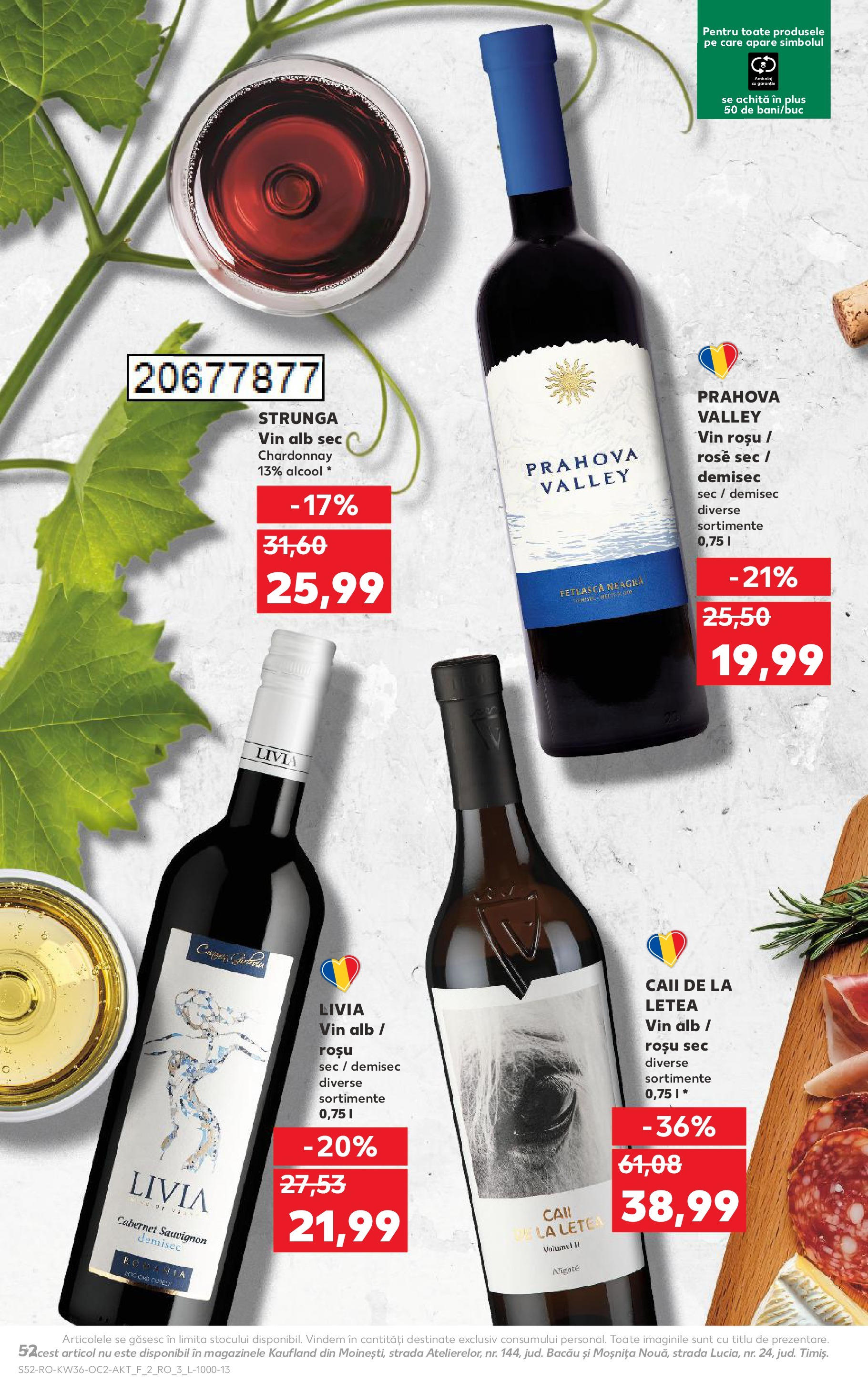 Catalog Kaufland - Bârlad 03.09.2025 - Revista si Oferta | Pagină: 52 | Produse: Vin