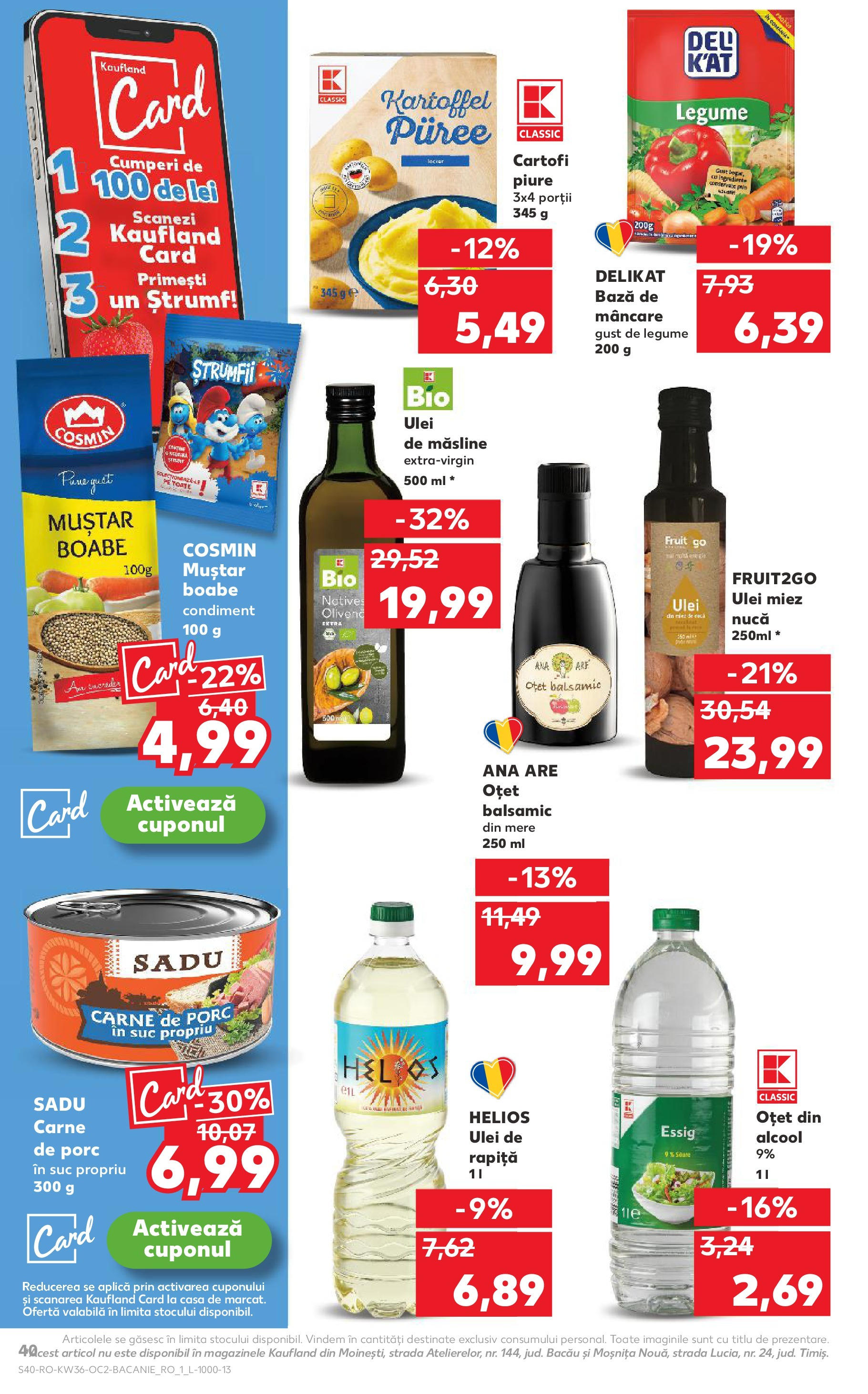 Catalog Kaufland - Deva 03.09.2025 - Revista si Oferta | Pagină: 40 | Produse: Măsline, Ulei, Muștar, Cartofi