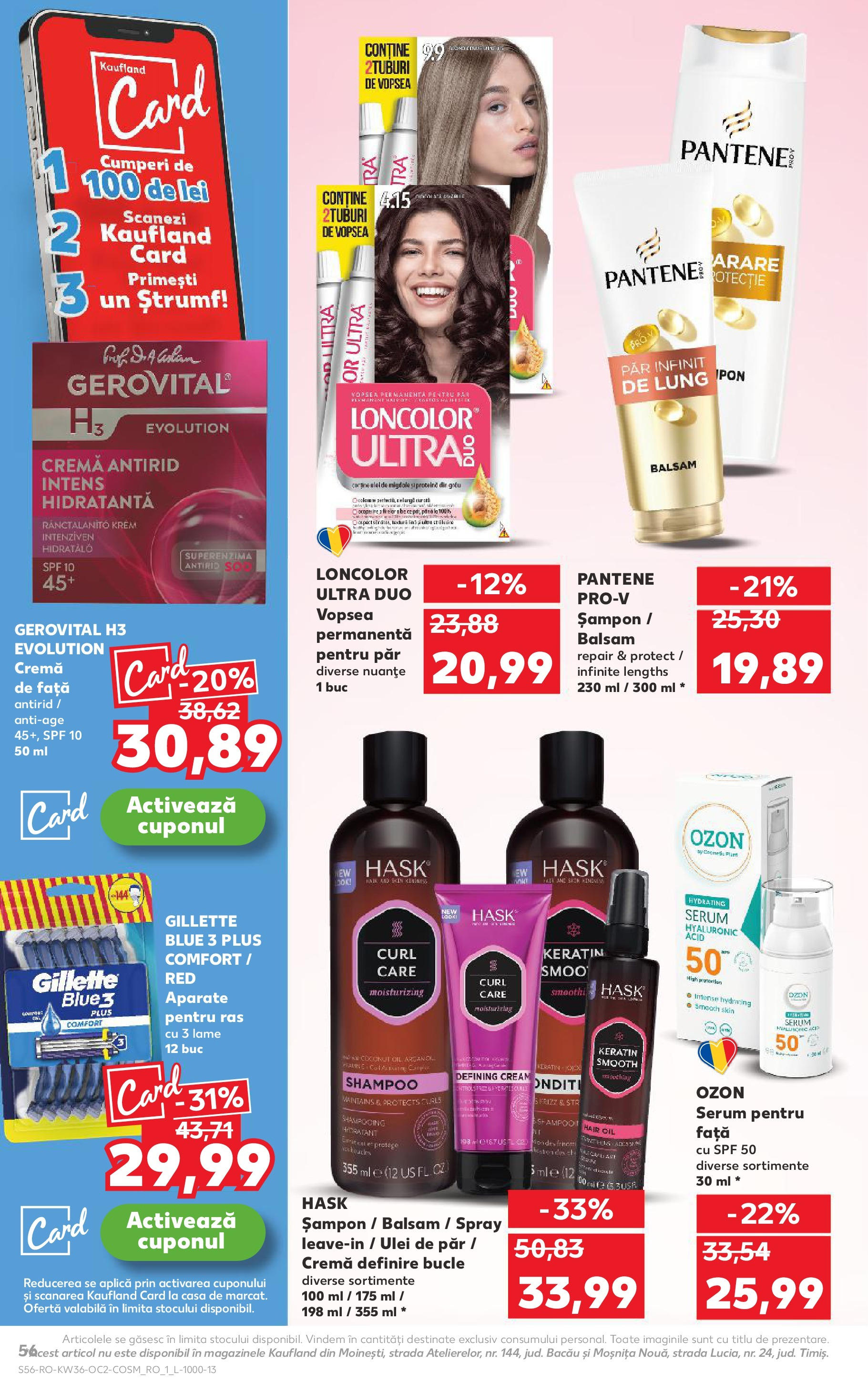 Catalog Kaufland - Bârlad 03.09.2025 - Revista si Oferta | Pagină: 56 | Produse: Vopsea, Șampon, Balsam, Ulei