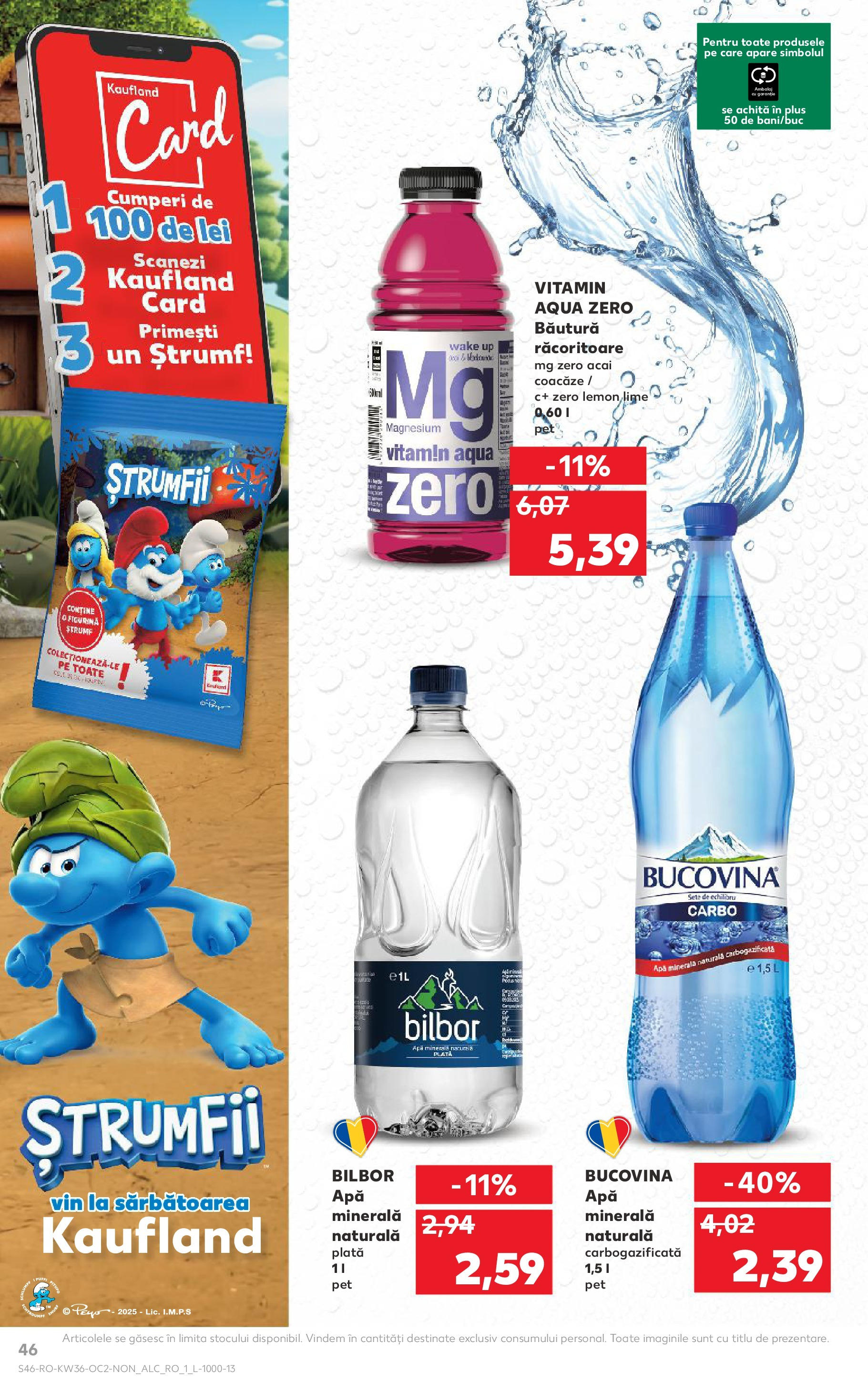 Catalog Kaufland - Deva 03.09.2025 - Revista si Oferta | Pagină: 46 | Produse: Lime, Yazı tahtası kalemi, Vin, Apă