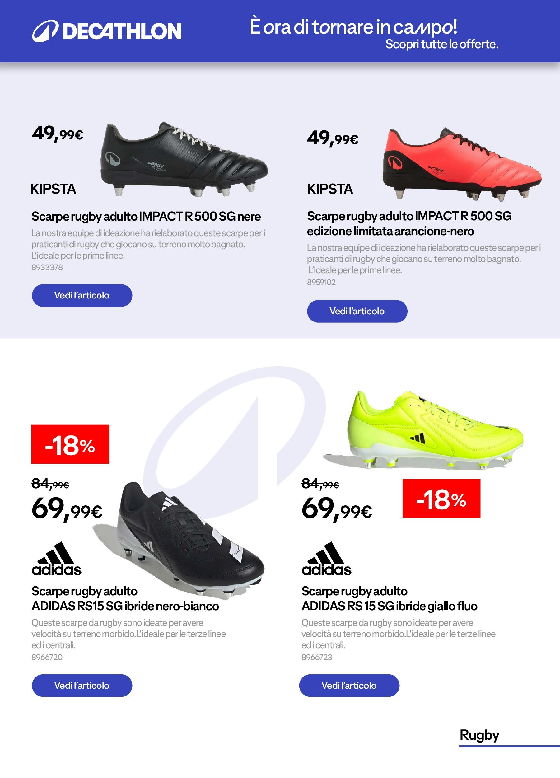 Catalogo Decathlon da 31/08/2025 > Azione in Corso | Pagina: 21 | Prodotti: Scarpe