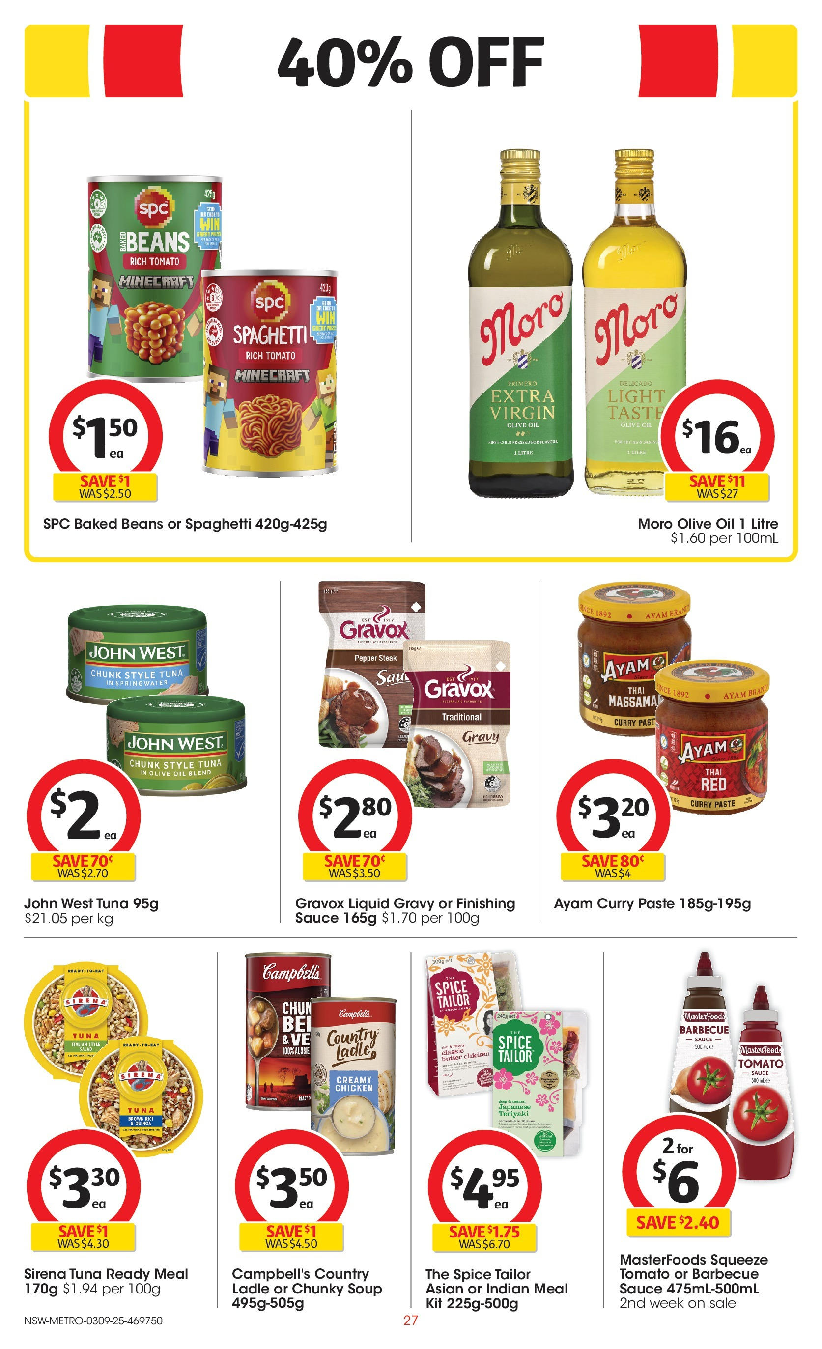 ﻿﻿Coles catalogue valid from 03/09/2025 > Online Australia | Page: 27 | Products: Butter, Oil, Sauce, Tuna