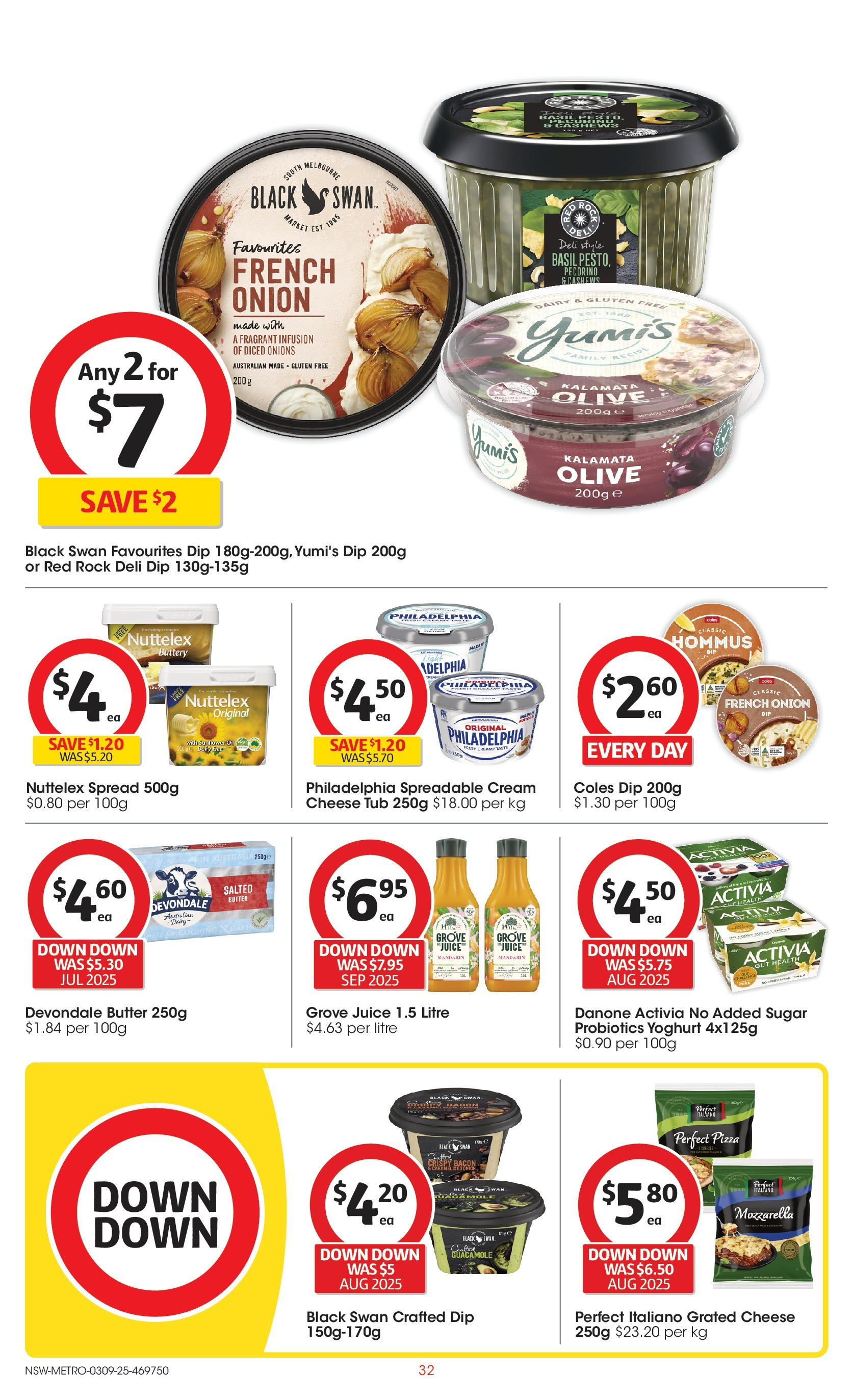 ﻿﻿Coles catalogue valid from 03/09/2025 > Online Australia | Page: 32 | Products: Bacon, Dairy, Butter, Cream
