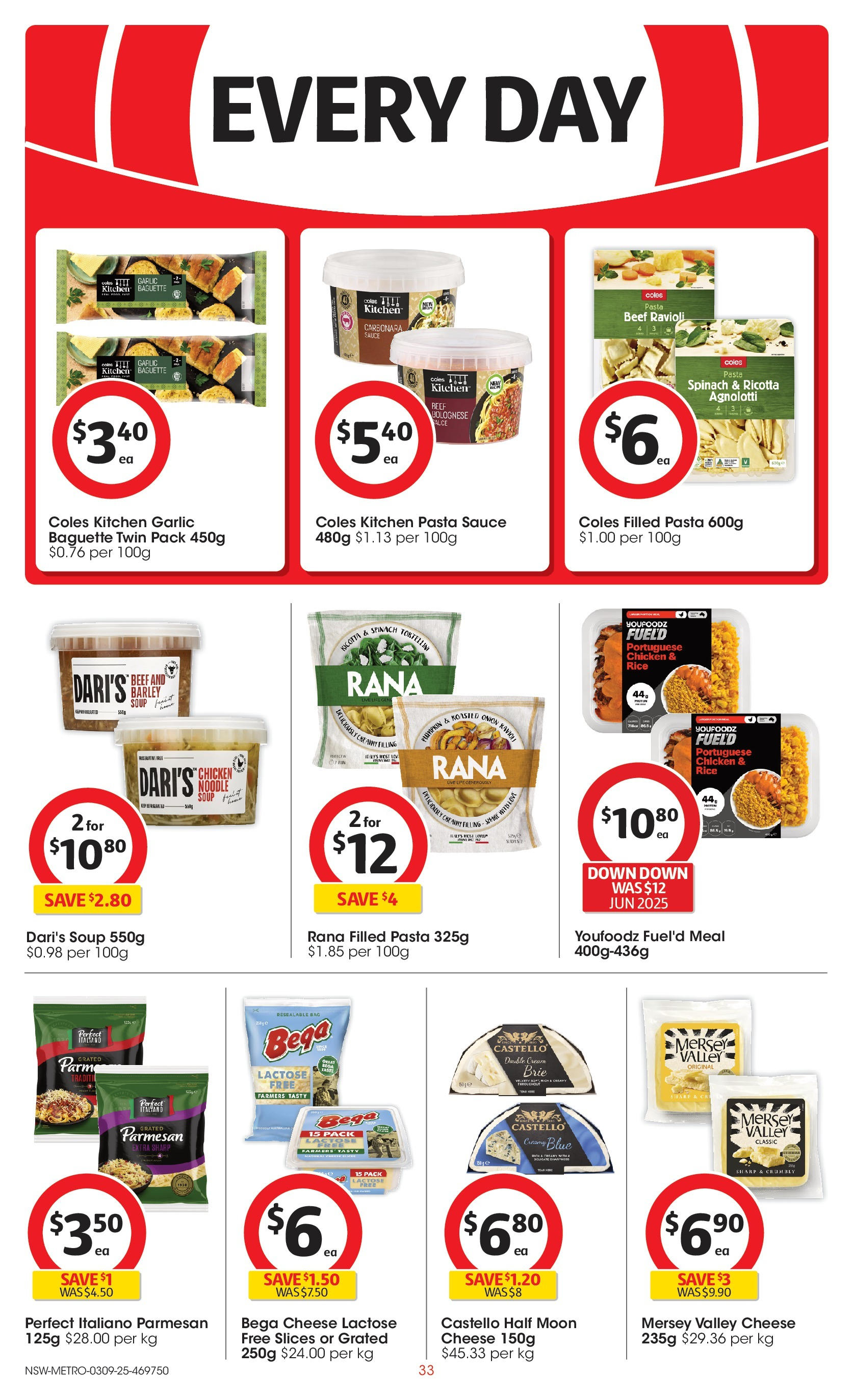 ﻿﻿Coles catalogue valid from 03/09/2025 > Online Australia | Page: 33 | Products: Chicken, Spinach, Soup, Bag