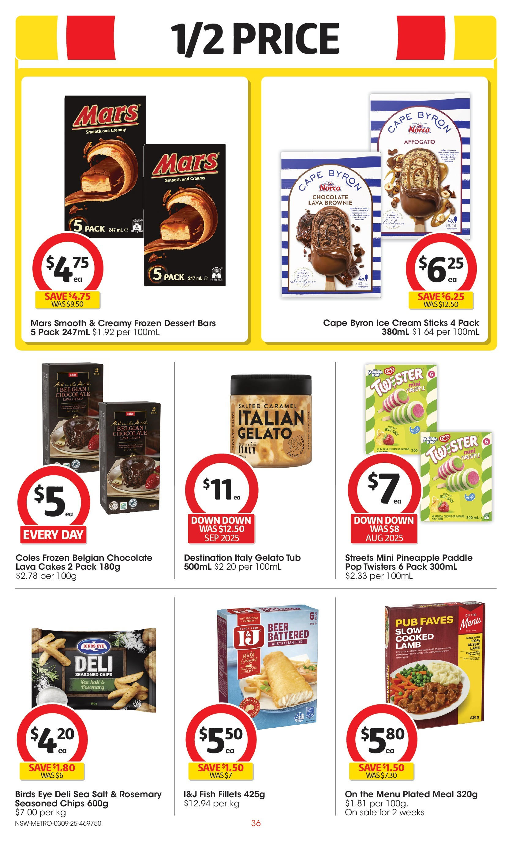 ﻿﻿Coles catalogue valid from 03/09/2025 > Online Australia | Page: 36 | Products: Beer, Lamb, Cream, Ice cream