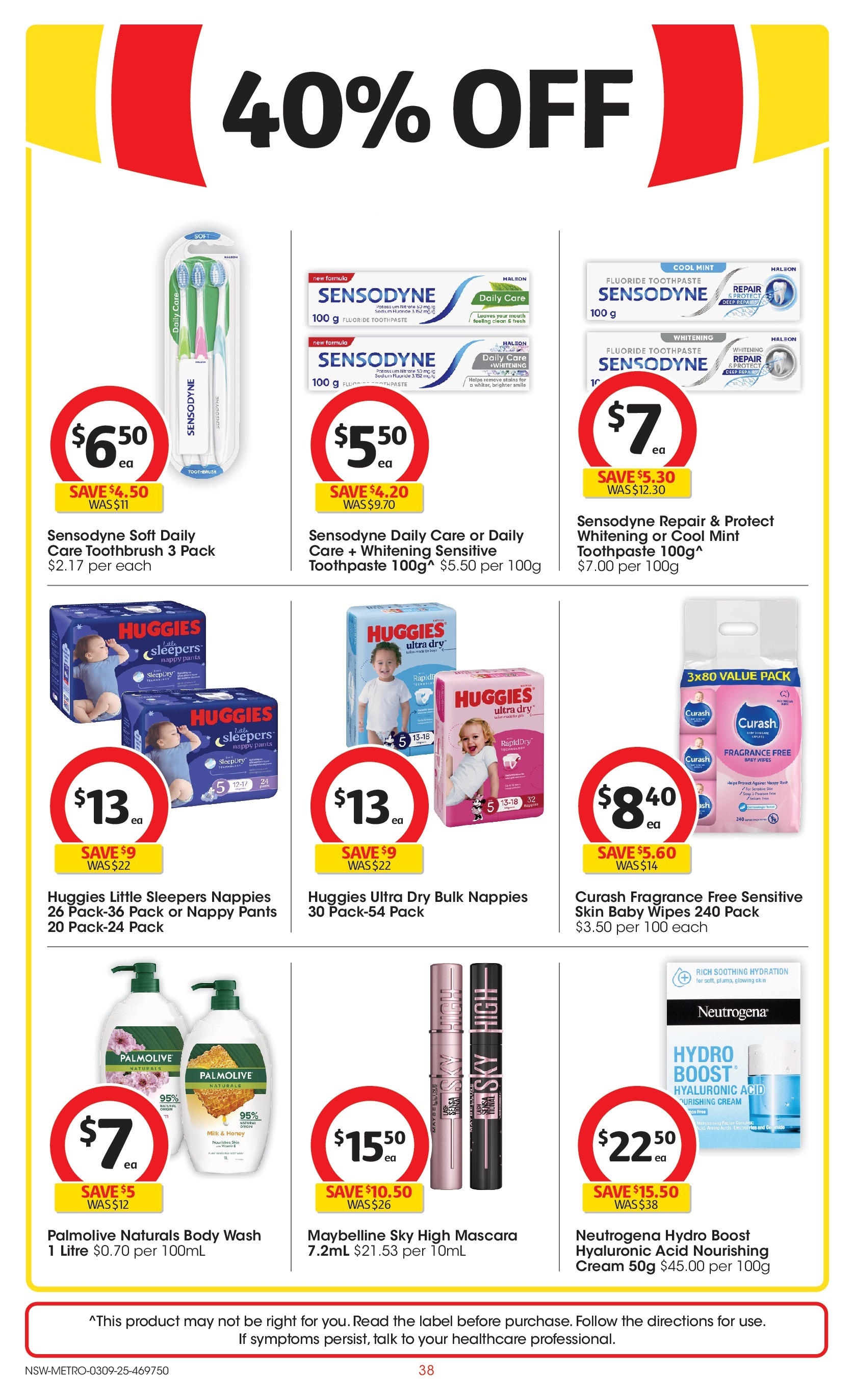 ﻿﻿Coles catalogue valid from 03/09/2025 > Online Australia | Page: 38 | Products: Fragrance, Honey, Nappies, Toothbrush