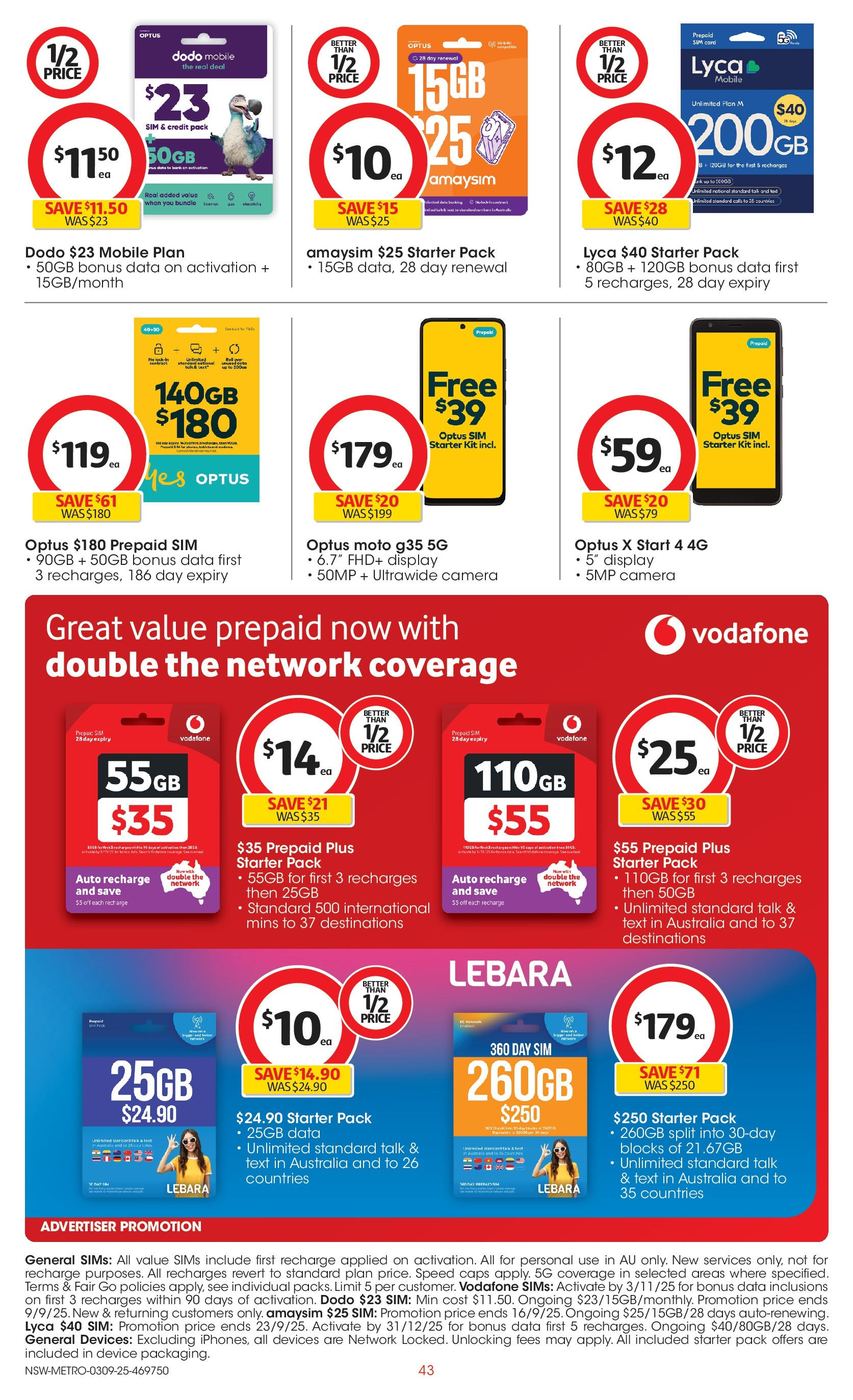 ﻿﻿Coles catalogue valid from 03/09/2025 > Online Australia | Page: 43 | Products: Device, Camera, Mobile