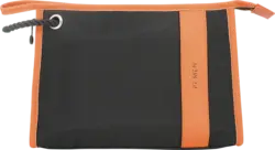 Vito & Joe Kulturbeutel Herren schwarz/orange