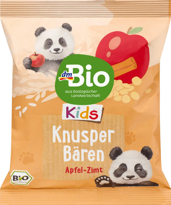dmBio Kindersnack Knusper Bären Apfel Zimt