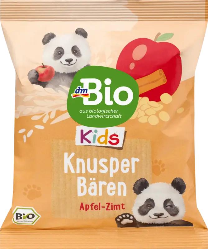 dmBio Kindersnack Knusper Bären Apfel Zimt
