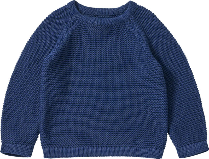 ALANA Pullover aus Strick mit Raglan-Ärmeln, blau, Gr. 122