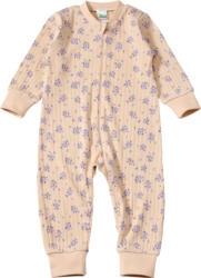 ALANA Schlafanzug mit Ajour-Struktur & Blumen-Muster, beige, Gr. 74/80