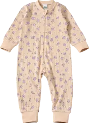 ALANA Schlafanzug mit Ajour-Struktur & Blumen-Muster, beige, Gr. 86/92