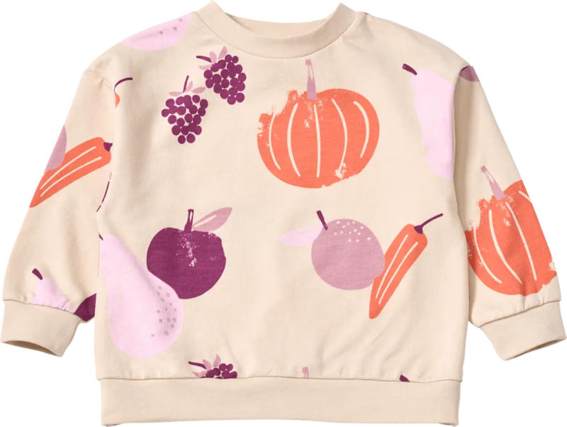 ALANA Sweatshirt mit Kürbis-Muster, beige, Gr. 98