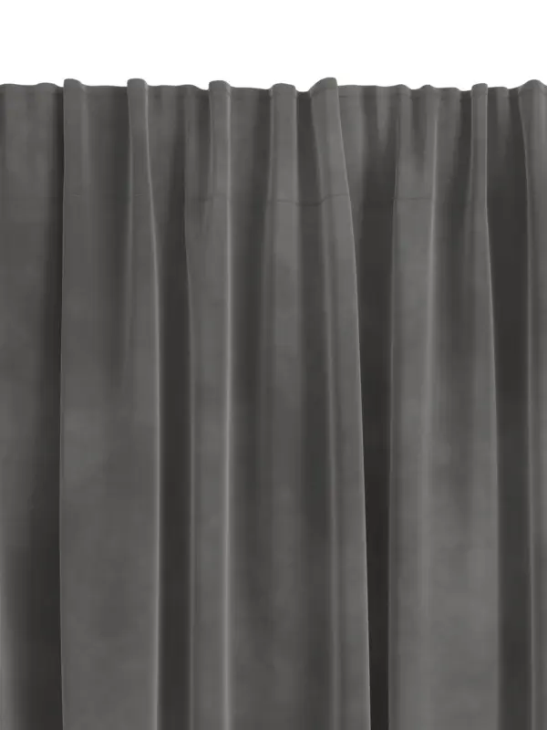 JYSK Завеса AUSTRA 1x140x300 кадифе, сива
