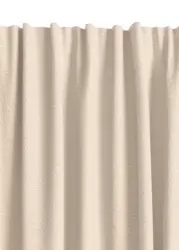 JYSK Завеса ERKEN 1x140x245 светлокремава