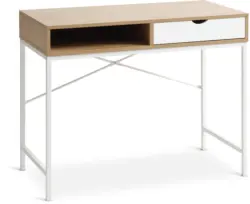 JYSK Бюро TRAPPEDAL 48x95 1 чекмедже цвят топъл дъб/бяло