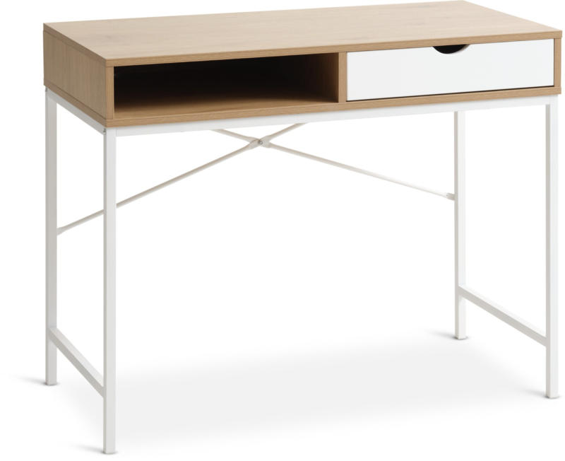 JYSK Бюро TRAPPEDAL 48x95 1 чекмедже цвят дъб/бяло
