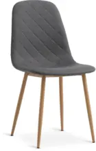 JYSK JYSK Кухненски стол JONSTRUP текстил цвят асфалт/цвят нат. дъб