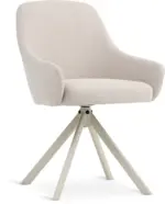 JYSK JYSK Кухненски стол ROSTRUP въртящ се бежов текстил