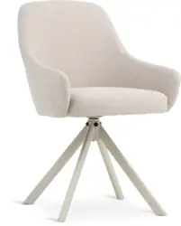 JYSK Кухненски стол ROSTRUP въртящ се бежов текстил