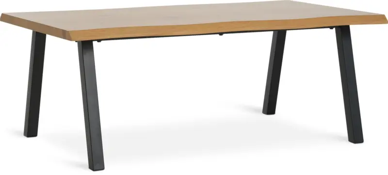 JYSK Маса за кафе HALSKOV 70x120 цвят натурален дъб/черно