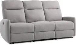 JYSK Диван VONSILD 3-местен регулируем светлосив