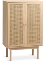 JYSK JYSK Шкаф HALMSTAD 2 врати ПВЦ ратан/цвят топъл дъб