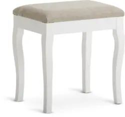JYSK Табуретка MALLING бяла/бежов текстил