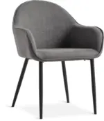 JYSK JYSK Кухненски стол SABRO сив текстил/черно