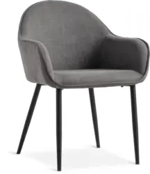 JYSK Кухненски стол SABRO сив текстил/черно