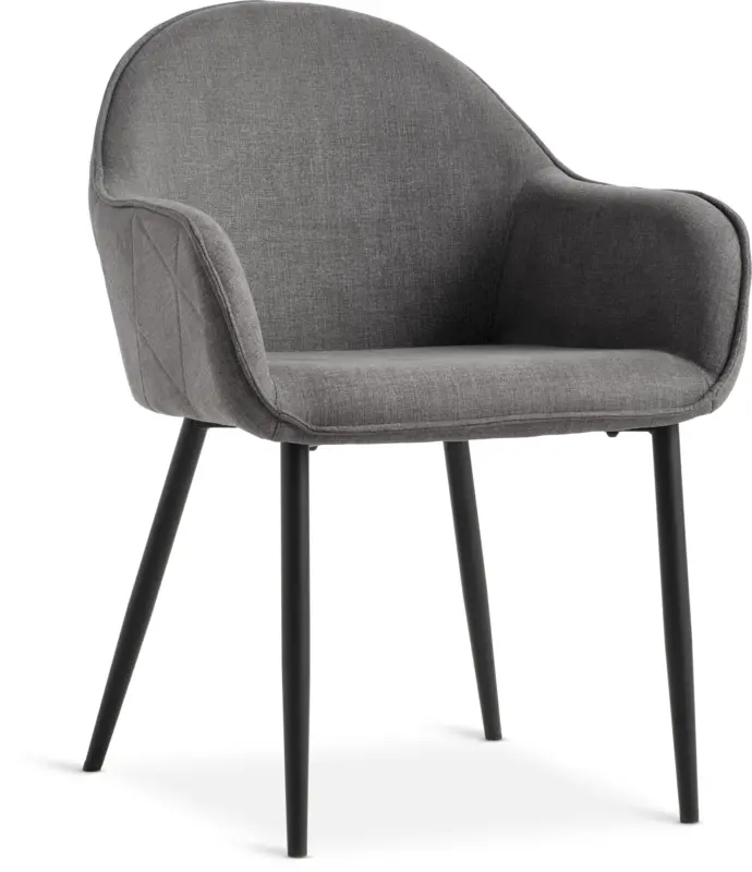 JYSK Кухненски стол SABRO сив текстил/черно