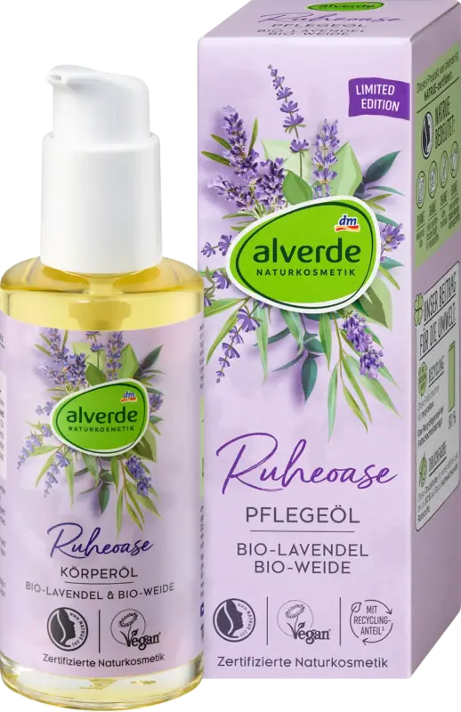 alverde NATURKOSMETIK Körperöl Ruheoase Lavendel