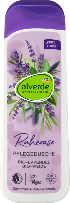 alverde NATURKOSMETIK Pflegedusche Ruheoase Lavendel